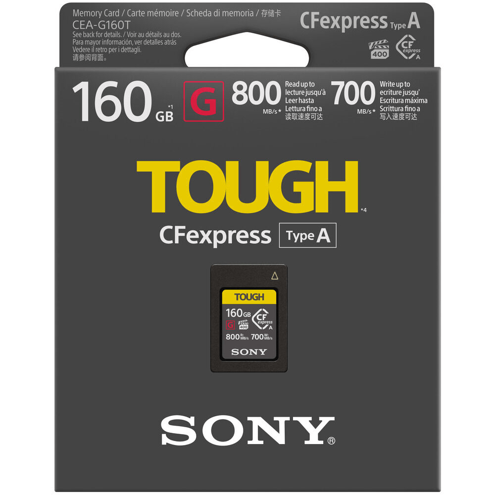 Cartão CFexpress 160Gb Sony Tough Type A - eMania Foto e Video