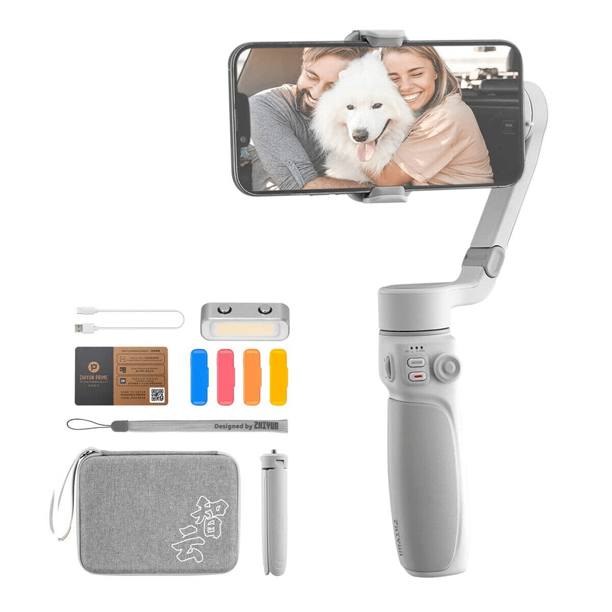 Estabilizador Zhiyun Smooth-Q4 Combo para Smartphones - eMania Foto e Video