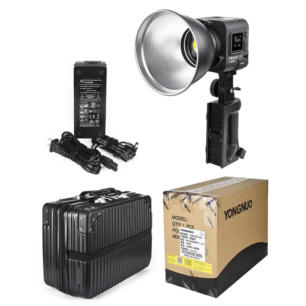 Kit Luz LED Yongnuo YNLUX100 Portátil - eMania Foto e Video