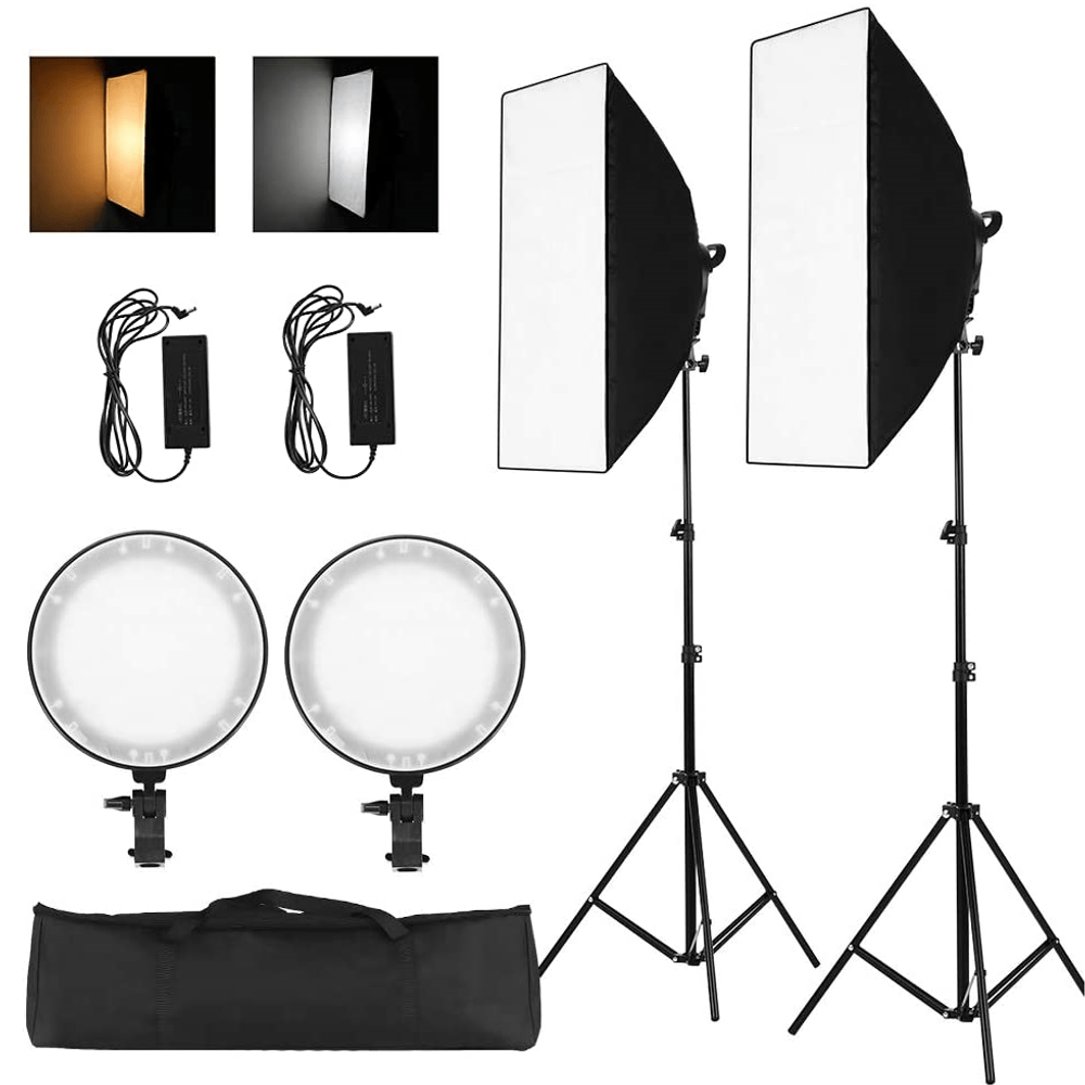 Kit-de-Iluminacao-LED-Soleste-SL027-Studio-Light-Bi-Color-60W-Softbox-50x70cm---Tripes-1.9m--Bivolt- Kit-de-Iluminacao-LED-Soleste-SL027-Studio-Light-Bi-Color-60W-Softbox-50x70cm---Tripes-1.9m--Bivolt-