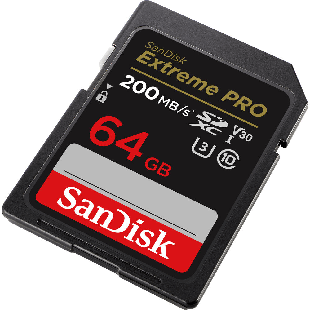 Cartão SDXC SanDisk 64Gb Extreme Pro 200Mb/s - WorldView