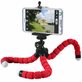 Mini-Tripe-de-Mesa-Flexivel-360°-com-Suporte-para-SmartPhone--Vermelho-