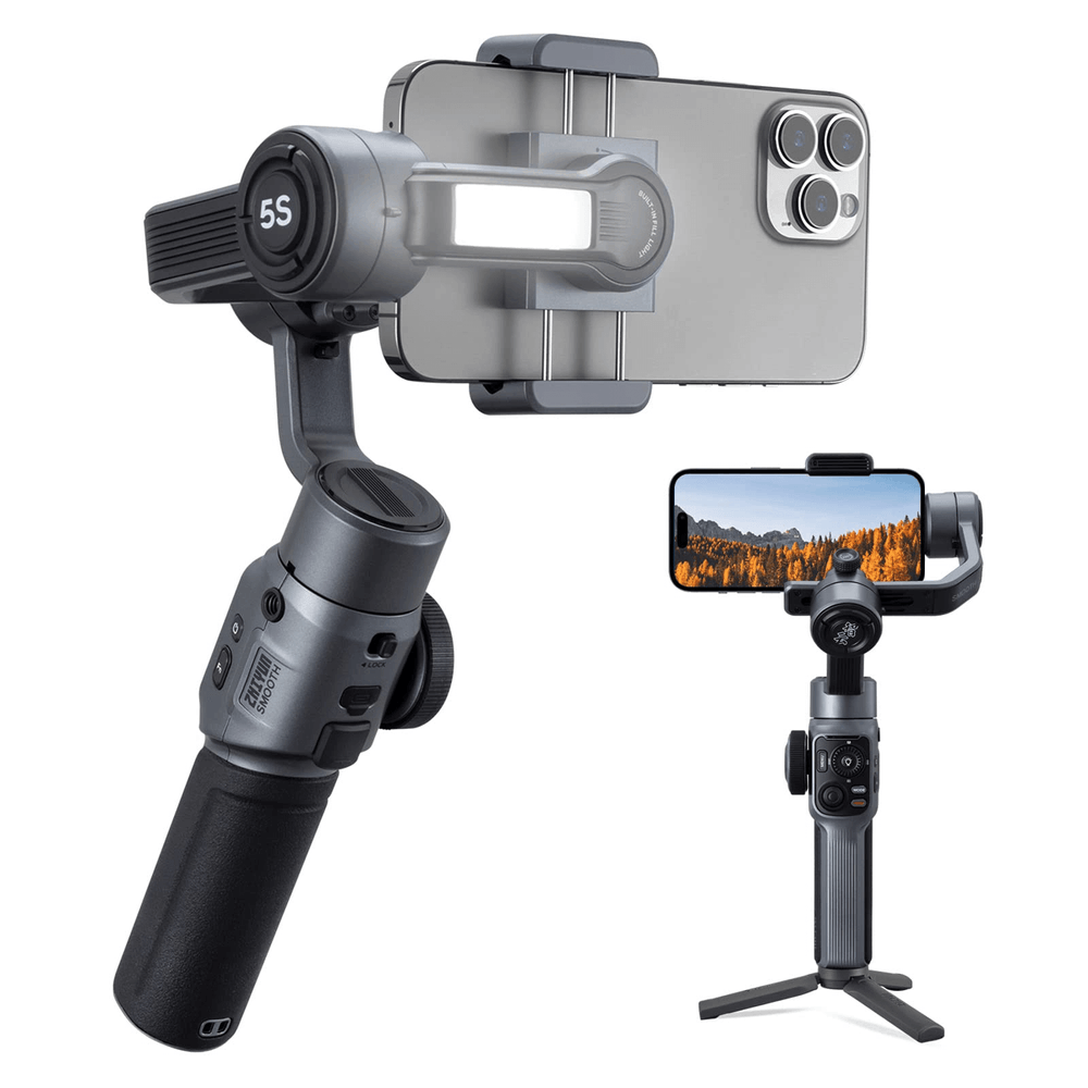 Estabilizador-Gimbal-para-SmartPhones-Zhiyun-Smooth-5S--Cinza- Estabilizador-Gimbal-para-SmartPhones-Zhiyun-Smooth-5S--Cinza-
