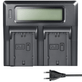 Carregador-Duplo-para-Sony-NP-FZ100-de-Carga-Rapida-e-Visor-de-LCD--Bivolt-