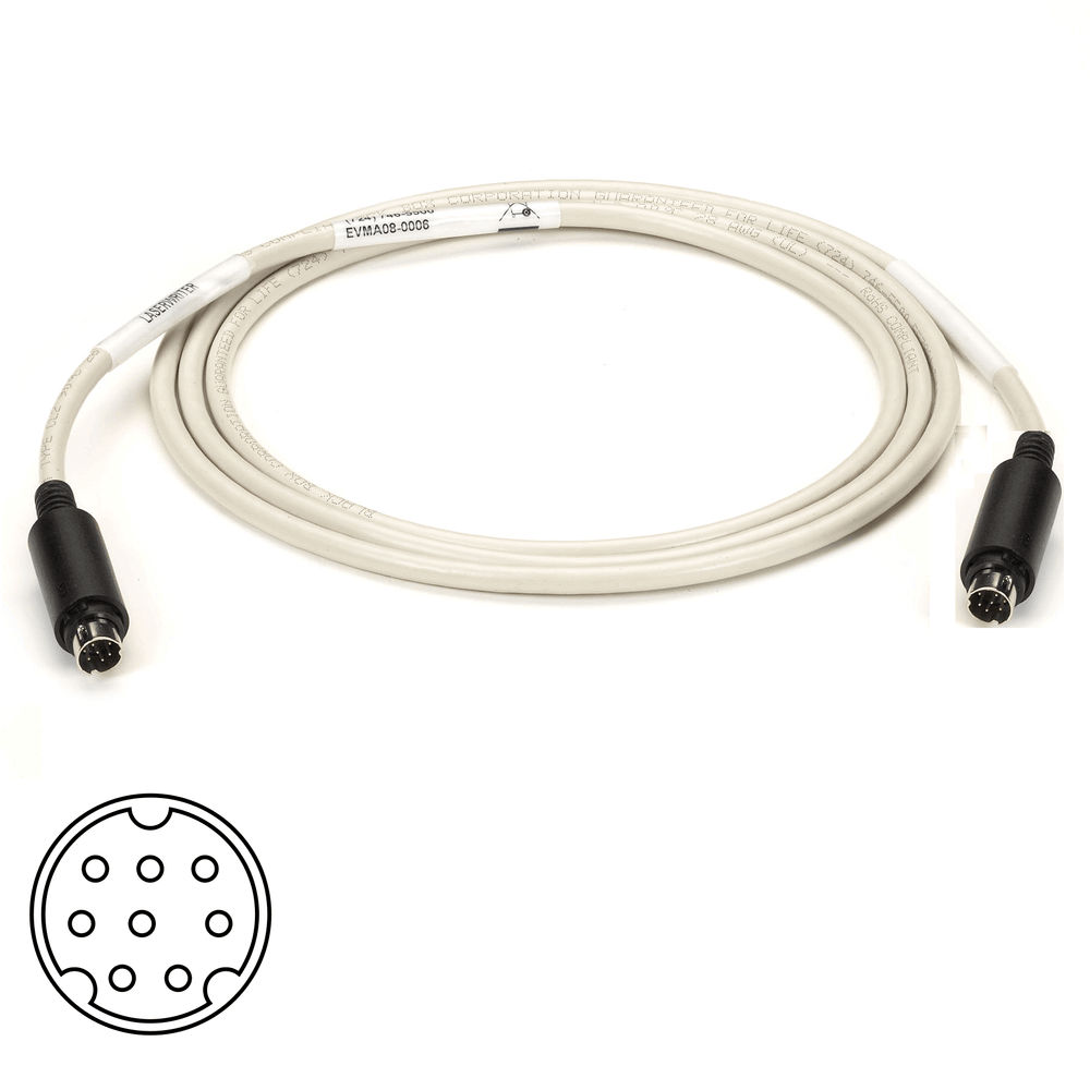Cabo Serial RS-232 Visca Mini Din 8 Pin (40m) - eMania Foto e Video
