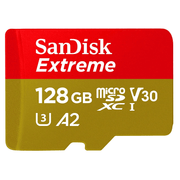 Cartao-MicroSDXC-128Gb-SanDisk-Extreme-de-190Mb-s-UHS-I---V30---U3---A2