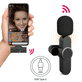 Sistema-Microfone-para-SmartPhone-Sem-Fio-H-Maston-MK-04-Wireless-USB-C--2.4GHz-