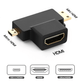Adaptador-T-HDMI-3-em-1-para-Micro-HDMI-e-Mini-HDMI- Adaptador-T-HDMI-3-em-1-para-Micro-HDMI-e-Mini-HDMI-