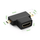 Adaptador-T-HDMI-3-em-1-para-Micro-HDMI-e-Mini-HDMI- Adaptador-T-HDMI-3-em-1-para-Micro-HDMI-e-Mini-HDMI-