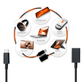 Cabo-Adaptador-OTG-USB-3.0--Femea--x-USB-C--Macho- Cabo-Adaptador-OTG-USB-3.0--Femea--x-USB-C--Macho-