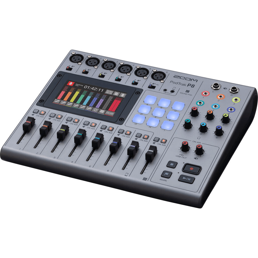 B*r様 ZOOM PodTrak P8 マルチトラックレコーダー Gravador Zoom PodTrak P8 Podcast Multitrack - eMania Foto e Video