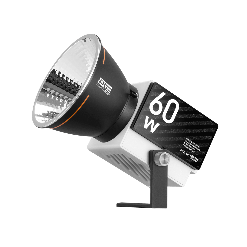 Mini-Iluminador-Led-Pocket-Zhiyun-MOLUS-G60-COB-Light-60W-Standard Mini-Iluminador-Led-Pocket-Zhiyun-MOLUS-G60-COB-Light-60W-Standard