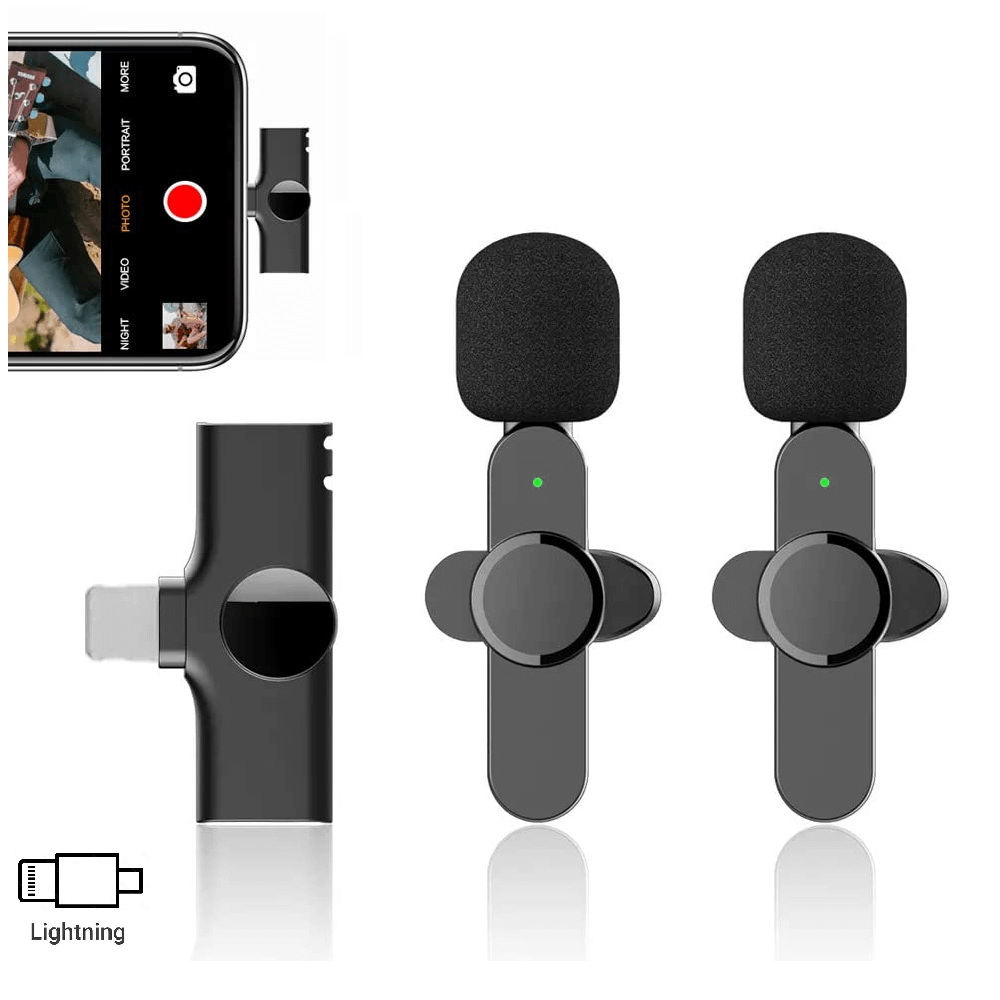 Sistema-Microfone-Lapela-Duplo-Otto-K3-IOS-Lightning-360°-Wireless-SmartPhone-Apple--2.4GHz- Sistema-Microfone-Lapela-Duplo-Otto-K3-IOS-Lightning-360°-Wireless-SmartPhone-Apple--2.4GHz-