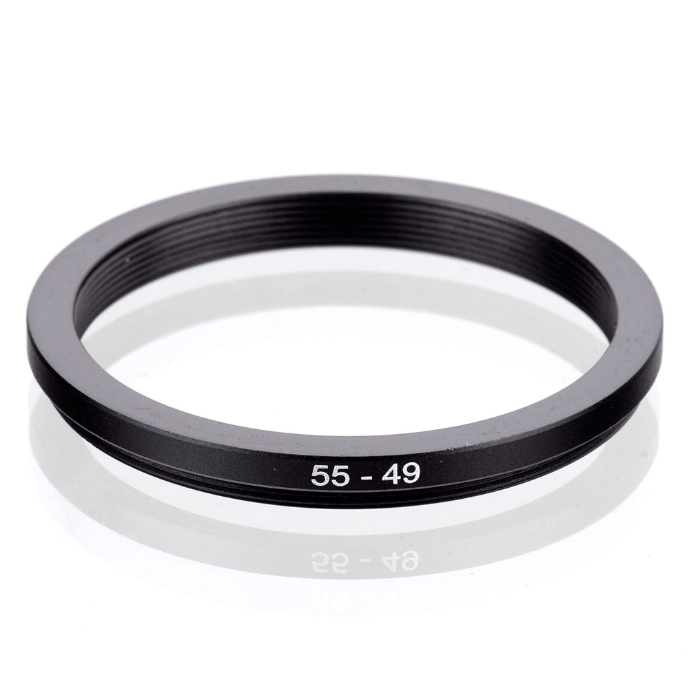 Anel-Adaptador-Step-Down-55-49mm-para-Filtro-de-Lente Anel-Adaptador-Step-Down-55-49mm-para-Filtro-de-Lente