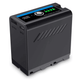 Bateria-NP-F990T--F970-F960--Multifuncional-com-Saida-USB---12000mAh-e-7.4V-