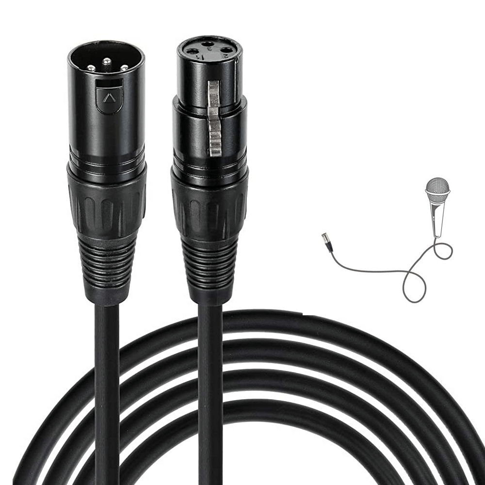Cabo-de-Audio-XLR-3Pin-Macho-x-Femea-Balanceado--100cm- Cabo-de-Audio-XLR-3Pin-Macho-x-Femea-Balanceado--100cm-