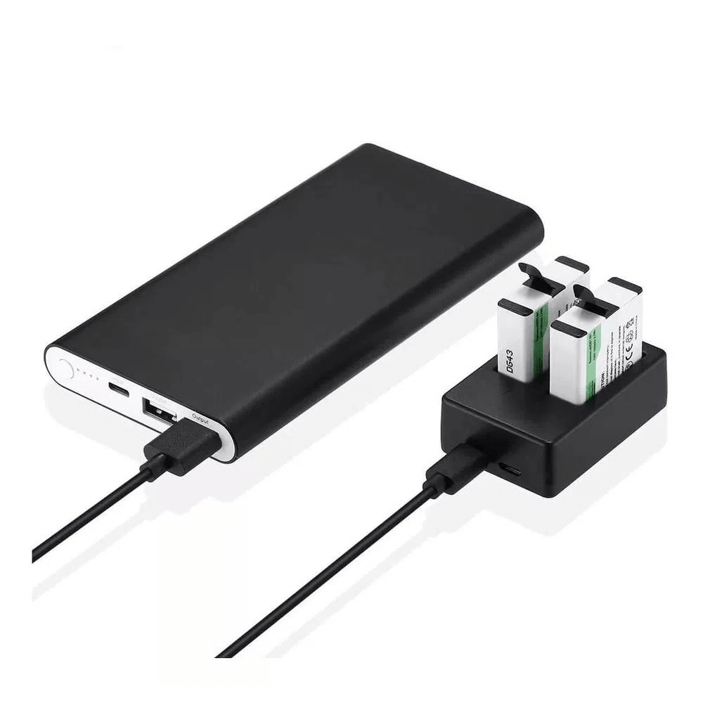 その他 Joovv Go-Dock Power Adapter 2.0 Carregador Duplo para GoPRo Hero 9/10/11/12 - eMania Foto e Video