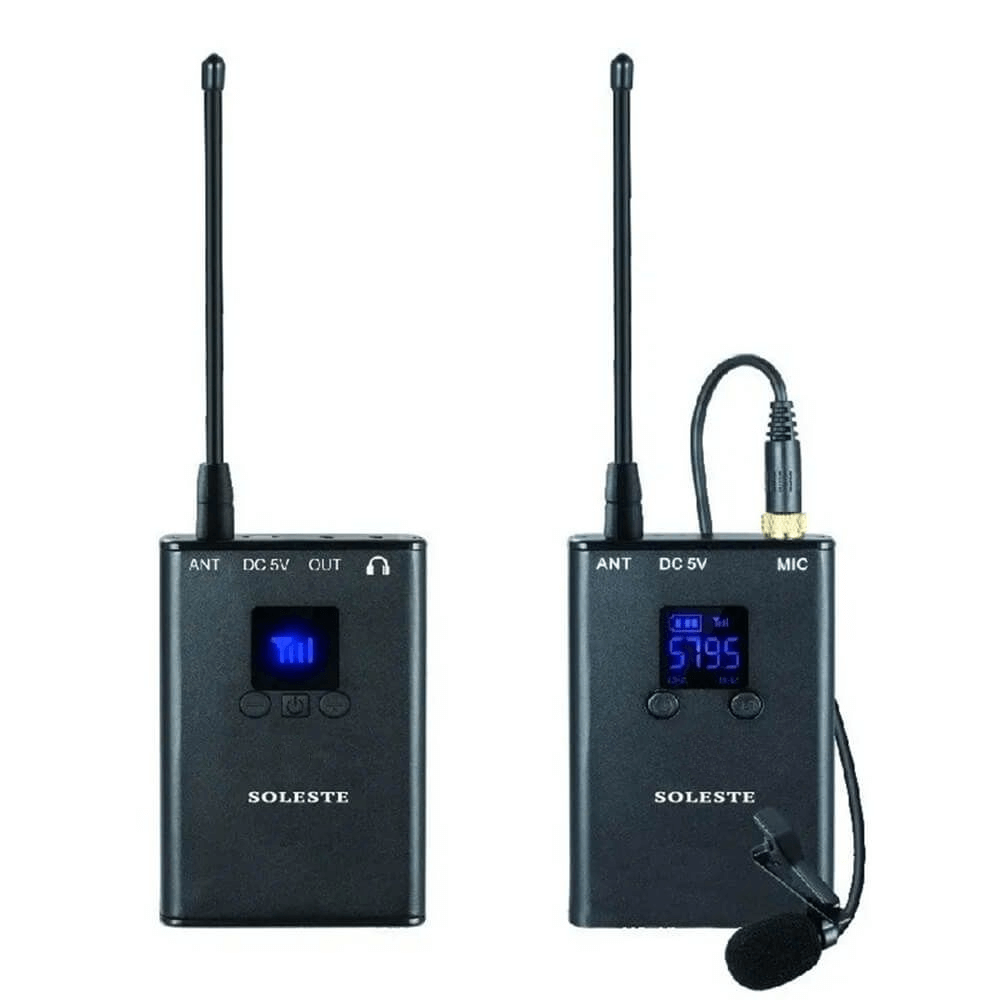 Microfone-Lapela-Sem-Fio-Soleste-WM-11-Wireless-UHF-com-Transmissor-e-Receptor-P2 Microfone-Lapela-Sem-Fio-Soleste-WM-11-Wireless-UHF-com-Transmissor-e-Receptor-P2