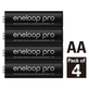Pilhas-Recarregaveis-4x-AA-Panasonic-Eneloop-Pro-Ni-MH-de-2500mAh--BK-3HCDE-