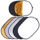 Rebatedor-Fotografico-5-em-1-Oval-90x120cm-Refletor-Dobravel-5-Cores Rebatedor-Fotografico-5-em-1-Oval-90x120cm-Refletor-Dobravel-5-Cores