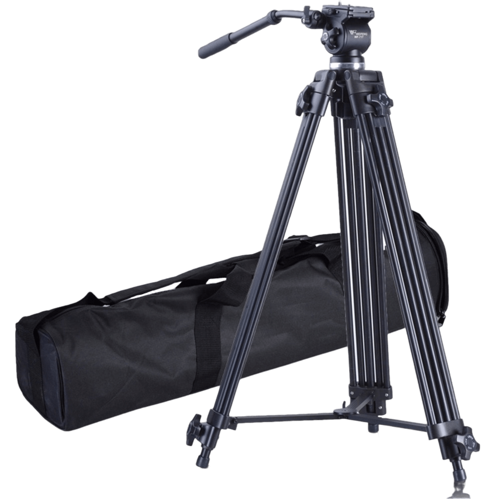 Tripe-Profissional-Weifeng-WF-717-com-Cabeca-Hidraulica-Fluida-de-1.89m-para-ate-6Kg Tripe-Profissional-Weifeng-WF-717-com-Cabeca-Hidraulica-Fluida-de-1.89m-para-ate-6Kg