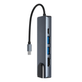 Hub-Adaptador-USB-C-5-em-1-Ethernet-RJ45-HDMI-4K-2xUSB-3.0-e-USB-C-PD Hub-Adaptador-USB-C-5-em-1-Ethernet-RJ45-HDMI-4K-2xUSB-3.0-e-USB-C-PD