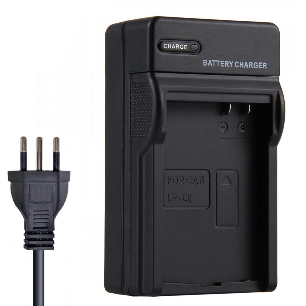 Carregador-para-Baterias-Canon-LP-E8--Bivolt- Carregador-para-Baterias-Canon-LP-E8--Bivolt-