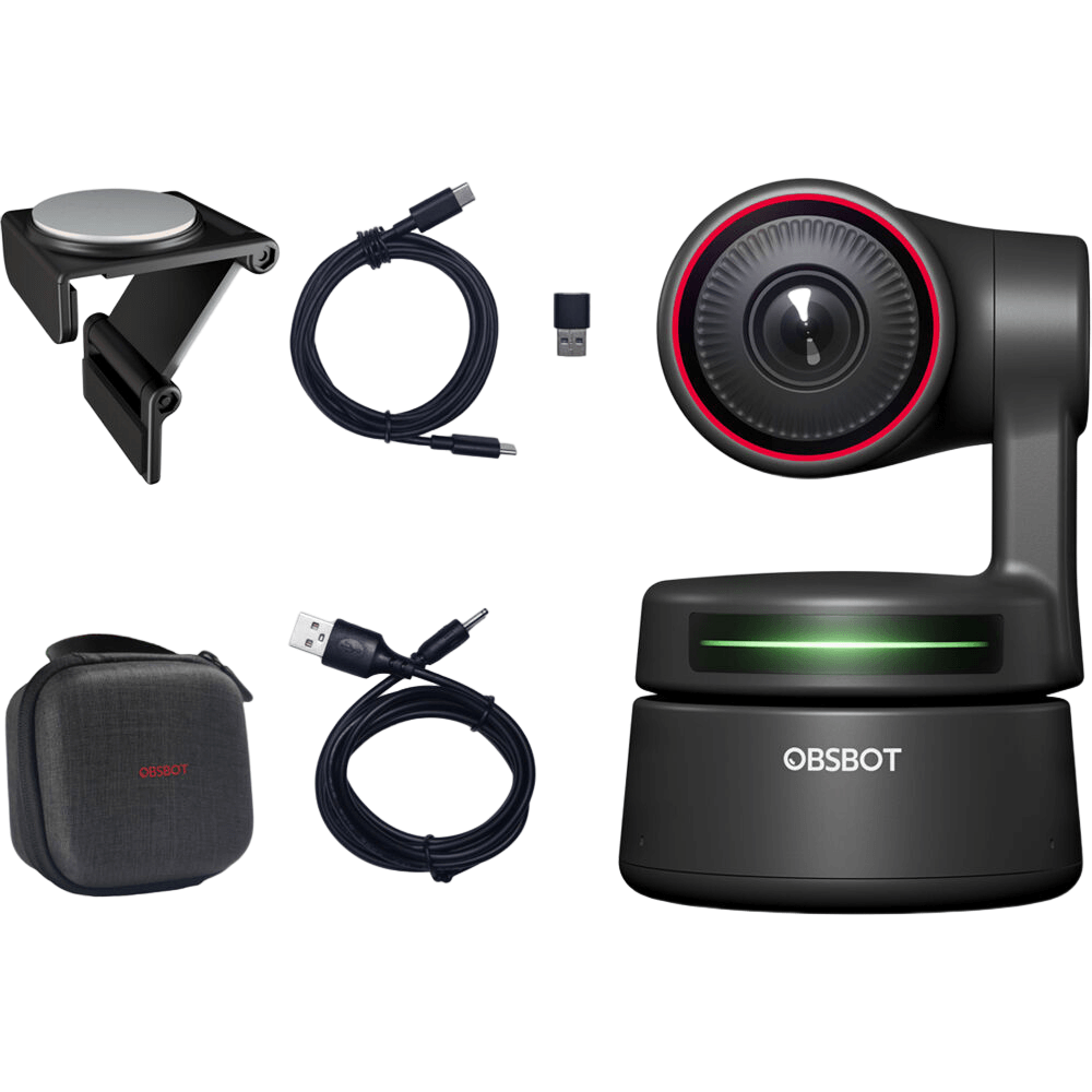 OBSBOT Tiny 4K AI-Powered PTZ 4K Webcam - WorldView