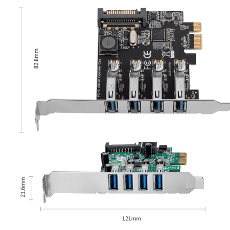 Memoria USB Tarjeta Controladora PCI Express Con 4 Puertos USB 3.0 - Marca Sm-pc, Modelo #d850, Nueva Servidor Dell - Foto 3