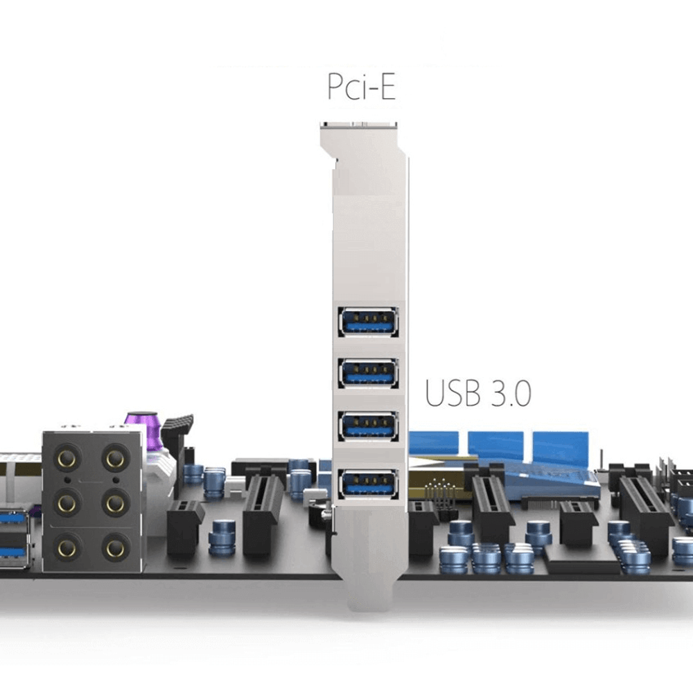 USB 3.1 PCI-E Expansion Card, USB 3.1 Gen 2 (10Gbps) Type A Type C PCI Express 3.0 (Pcie) Adapter Boost (ASMedia ASM3142 Chips), for Windows 7/8/10 32/64bit/OS X/for Linux