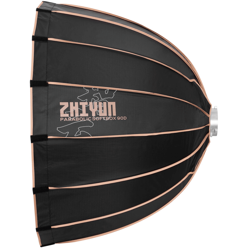 Softbox-Parabolico-Zhiyun-EX1H07-de-90cm-com-Grade-Montagem-Bowens Softbox-Parabolico-Zhiyun-EX1H07-de-90cm-com-Grade-Montagem-Bowens