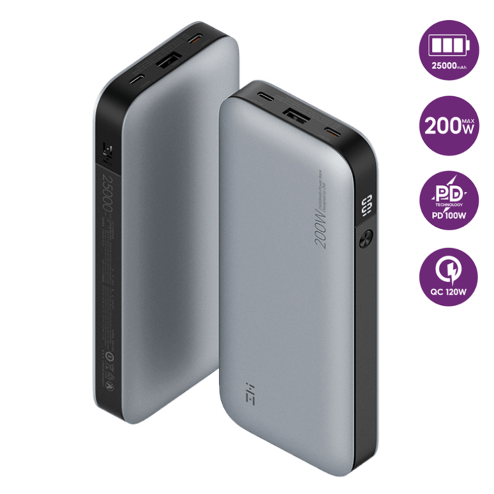 Power-Bank-Portatil-ZMI-200W-de-25000mAh-Carregamento-Rapido-Power-Delivery-USB-USB-C Power-Bank-Portatil-ZMI-200W-de-25000mAh-Carregamento-Rapido-Power-Delivery-USB-USB-C