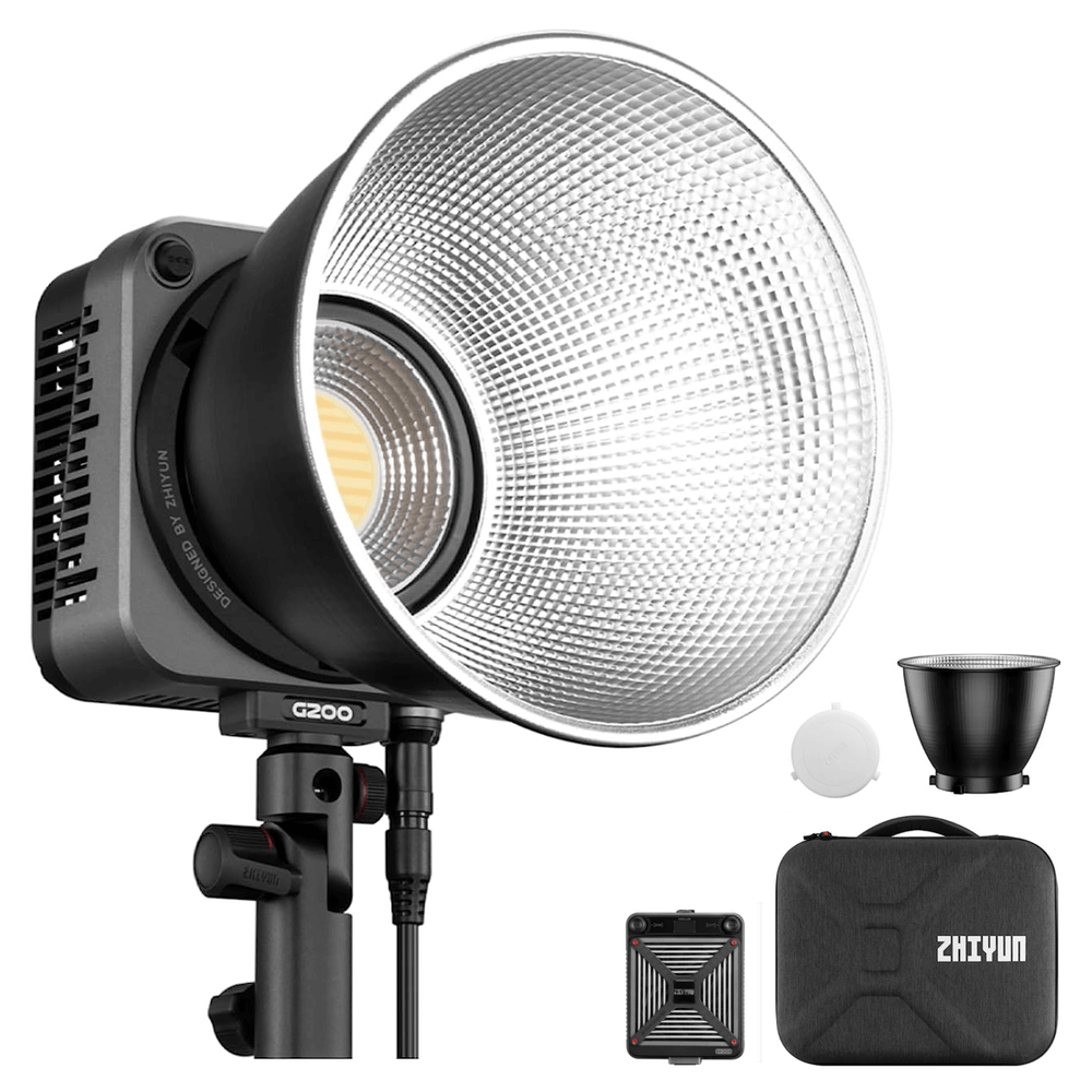 Iluminador-LED-Zhiyun-Molus-G200-COB-Monolight-Bi-Color-200W-Bowens--Bivolt- Iluminador-LED-Zhiyun-Molus-G200-COB-Monolight-Bi-Color-200W-Bowens--Bivolt-