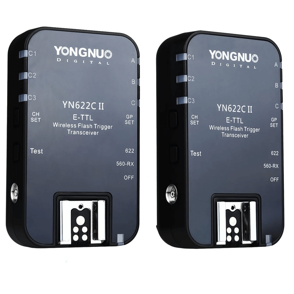 Kit-2x-Transmissores-Radio-Flash-Yongnuo-YN-622C-II-Wireless-E-TTL-para-Cameras-Canon Kit-2x-Transmissores-Radio-Flash-Yongnuo-YN-622C-II-Wireless-E-TTL-para-Cameras-Canon