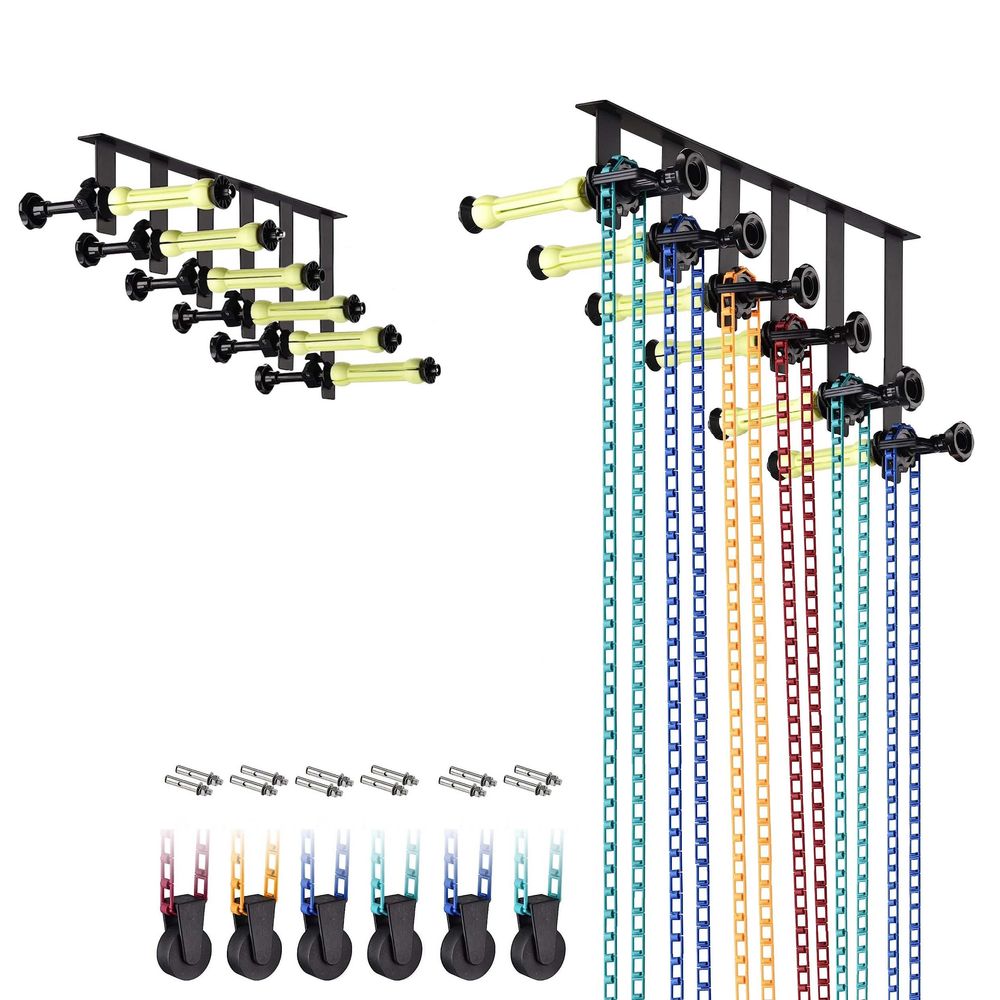 Suporte-de-Parede-6-Axle-com-Correntes-para-Fundo-Infinito- Suporte-de-Parede-6-Axle-com-Correntes-para-Fundo-Infinito-
