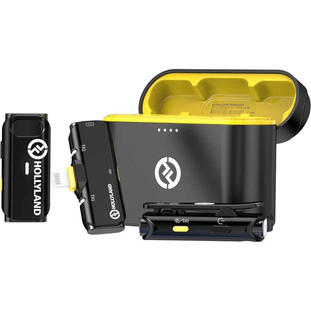 Sistema-Microfone-Sem-Fio-Hollyland-LARK-C1-DUO-Wireless-2-Pessoas-Conector-Lightning-IOS Sistema-Microfone-Sem-Fio-Hollyland-LARK-C1-DUO-Wireless-2-Pessoas-Conector-Lightning-IOS