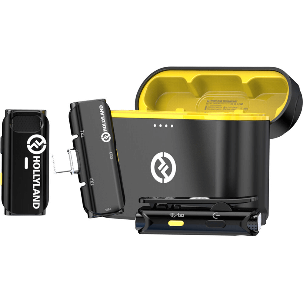 Sistema-Microfone-Sem-Fio-Hollyland-LARK-C1-DUO-Wireless-2-Pessoas-Conector-USB-C Sistema-Microfone-Sem-Fio-Hollyland-LARK-C1-DUO-Wireless-2-Pessoas-Conector-USB-C