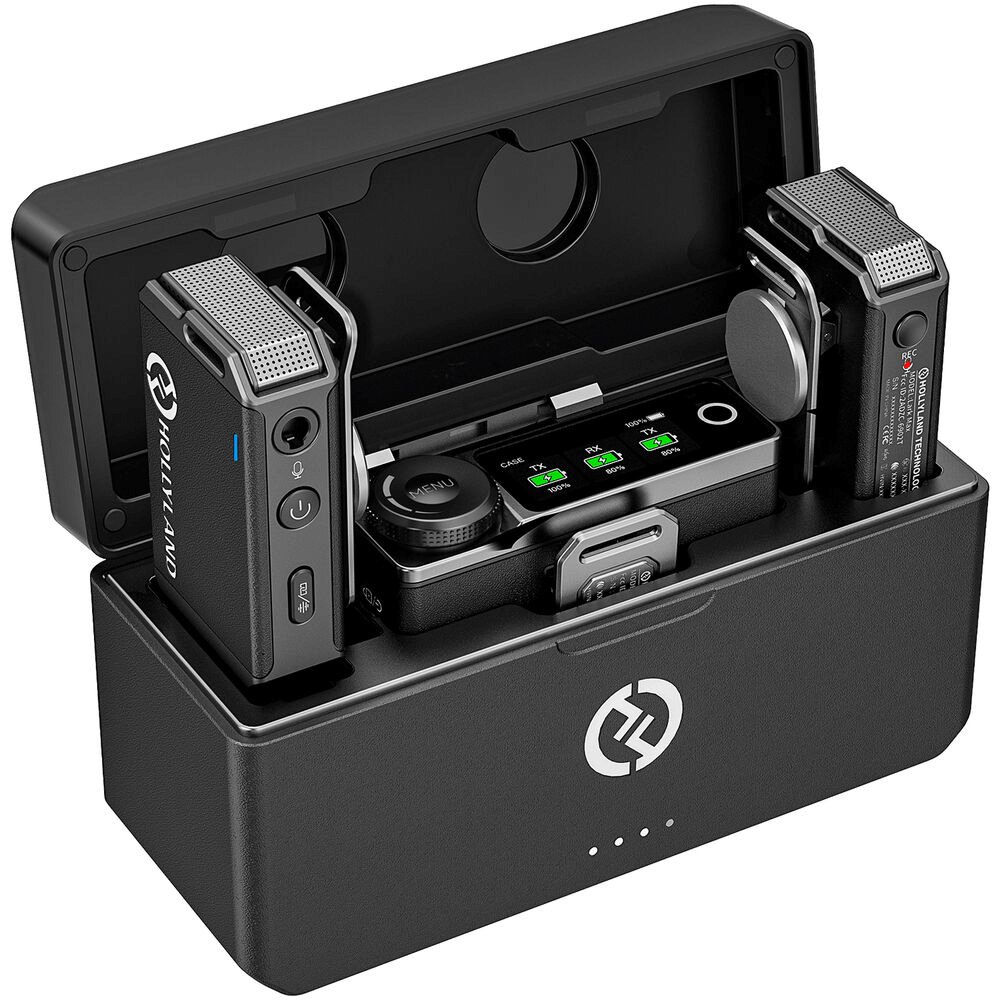 Sistema-Microfone-Duplo-Hollyland-LARK-MAX-Duo-Wireless-para-Cameras-Filmadoras-e-SmartPhones--2.4GHz- Sistema-Microfone-Duplo-Hollyland-LARK-MAX-Duo-Wireless-para-Cameras-Filmadoras-e-SmartPhones--2.4GHz-