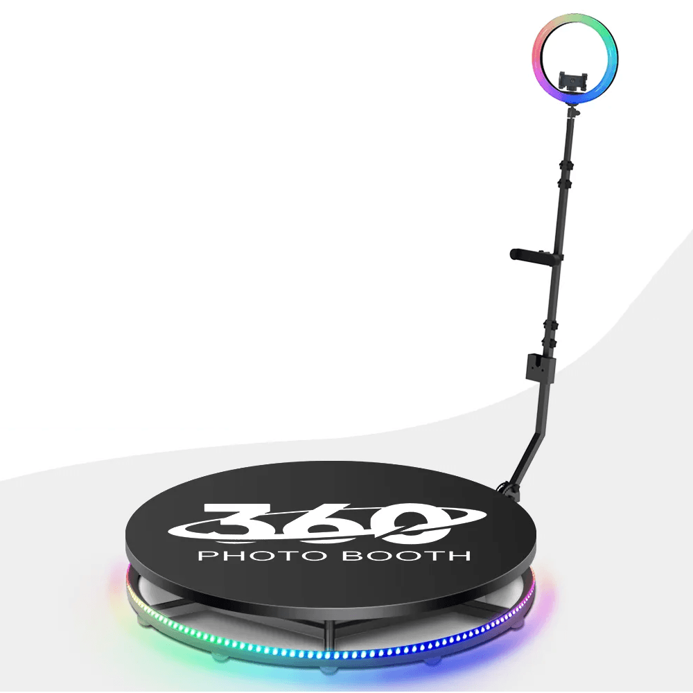 Plataforma disponível 360 cabine de fotos para vídeo 360 graus