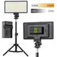 Kit-Painel-Iluminador-LED-416-Slim-30W-Bi-Color-Video-Light-com-Bateria-e-Carregador-NP-F550