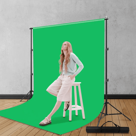 Suporte De Estúdio Com Fundo Verde Worldview