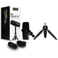 Kit-Microfone-Shure-MV7-Podcast-USB-e-XLR-com-Mini-Tripe-de-Mesa--Preto- Kit-Microfone-Shure-MV7-Podcast-USB-e-XLR-com-Mini-Tripe-de-Mesa--Preto-