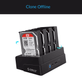 Dock-Station-HDD-SSD-SATA-2.5--e-3.5--Orico-6648US3-C-4x-Entradas-Funcao-Clone-Offline Dock-Station-HDD-SSD-SATA-2.5--e-3.5--Orico-6648US3-C-4x-Entradas-Funcao-Clone-Offline