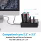 Dock-Station-HDD-SSD-SATA-2.5--e-3.5--Orico-6648US3-C-4x-Entradas-Funcao-Clone-Offline Dock-Station-HDD-SSD-SATA-2.5--e-3.5--Orico-6648US3-C-4x-Entradas-Funcao-Clone-Offline