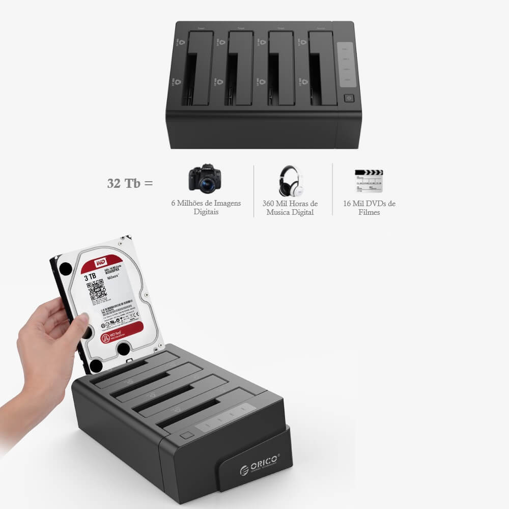 Dock Station 4x HDD/SSD 2.5