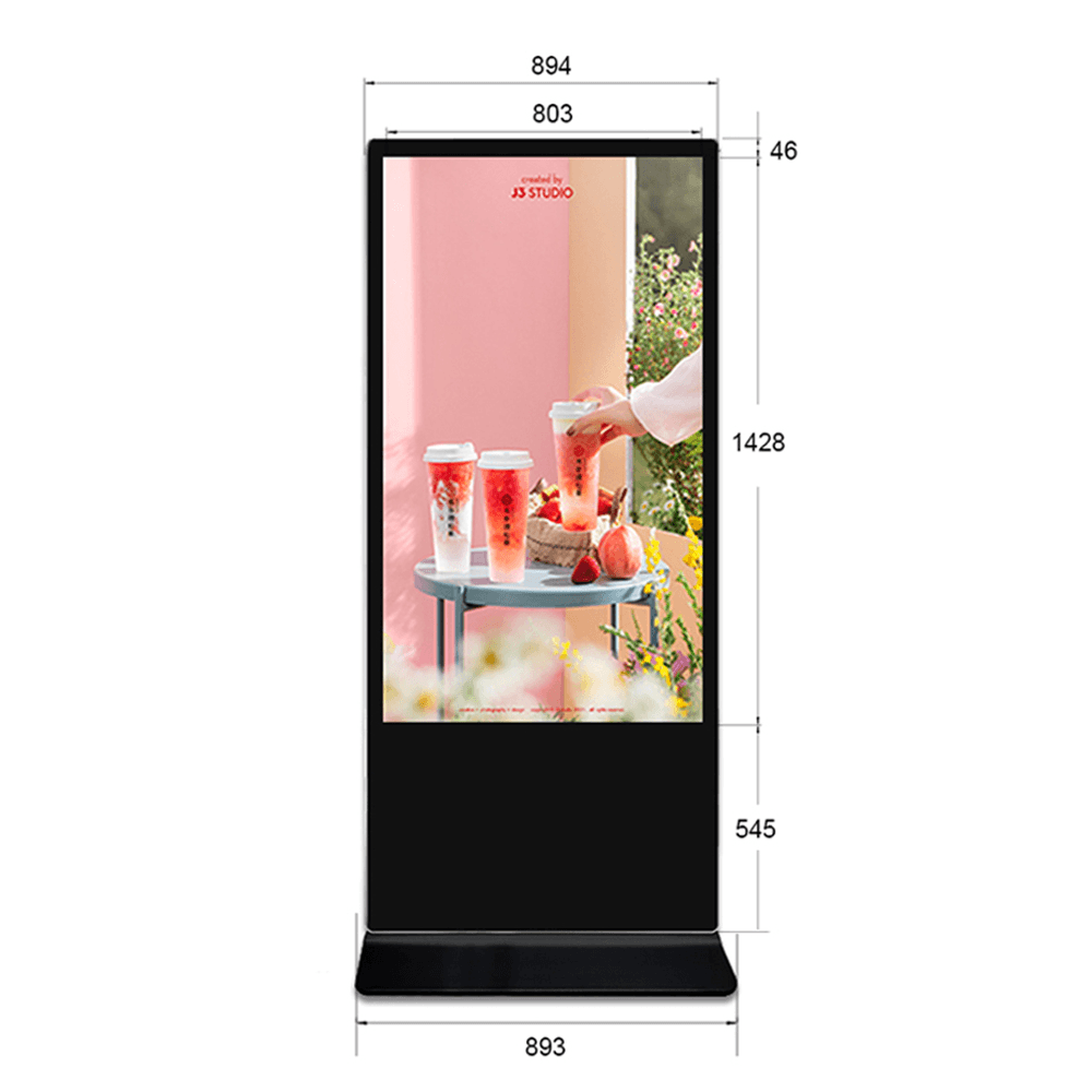 Totem Digital LCD 65" Touchscreen Slim Windows - eMania Foto e Video
