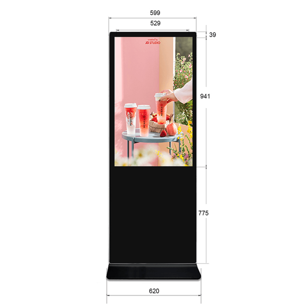 Totem Digital LCD 43" Touchscreen Slim Windows - eMania Foto e Video