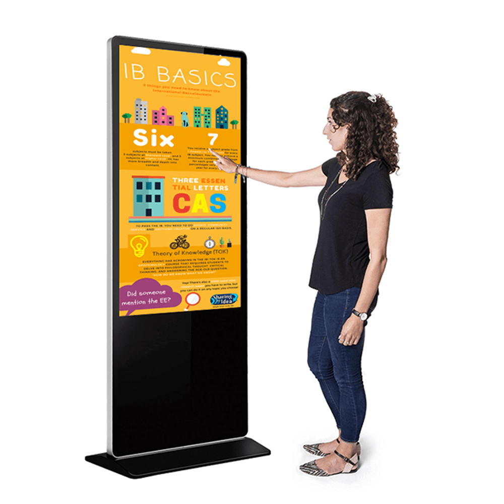 Totem Digital LCD 43" Touchscreen Slim Windows - eMania Foto e Video