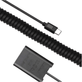 Adaptador-Dummy-PD-DK-X1-Bateria-Sony-NP-BX1-Espiral-com-Conector-USB-C Adaptador-Dummy-PD-DK-X1-Bateria-Sony-NP-BX1-Espiral-com-Conector-USB-C