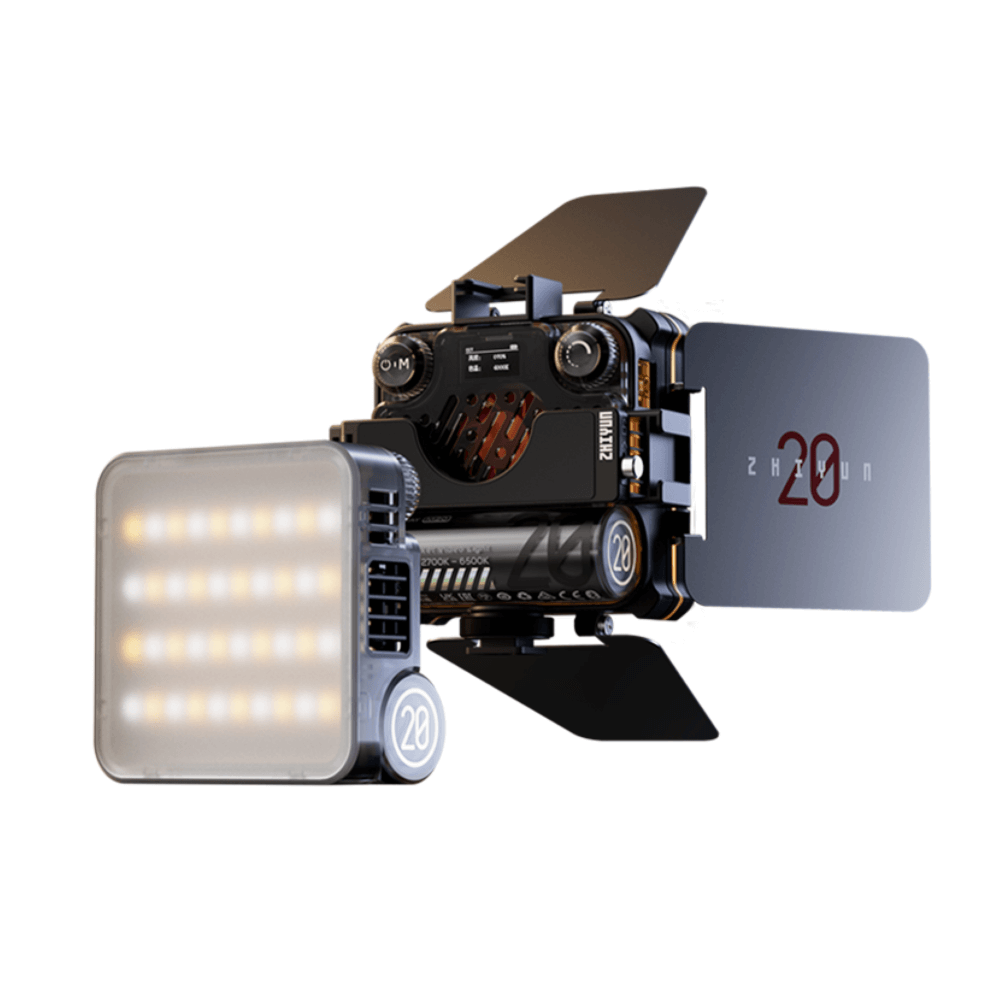 ZHIYUN Fiveray M20C Combo 20W RGB luz de cámara portátil, 4500mAh
